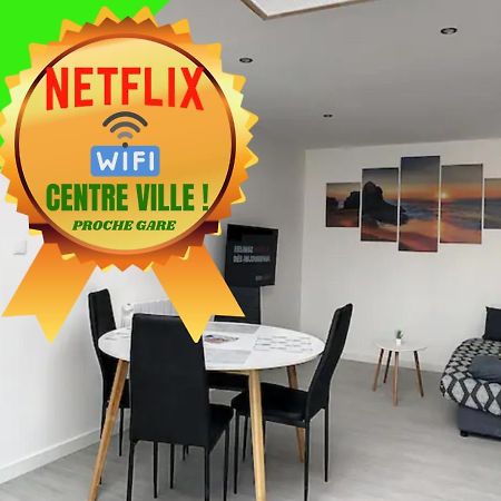 Grand T2 Jardin Wifi Parking Proche Gare Lejlighed Saint-Quentin  Eksteriør billede