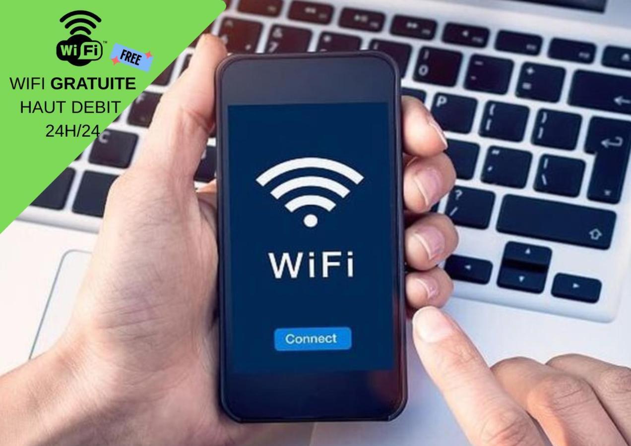 Grand T2 Jardin Wifi Parking Proche Gare Lejlighed Saint-Quentin  Eksteriør billede